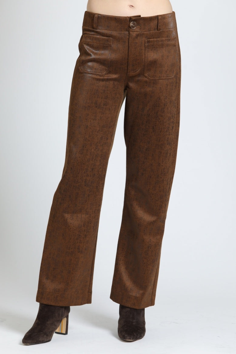 K28 - Long Wide Leg Patch Pocket Pant-04-Bottoms-Apny Apparel Inc-Krista Anne's Boutique, Women's Fashion and Accessories Located in Oklahoma City, OK and Black Mountain, NC