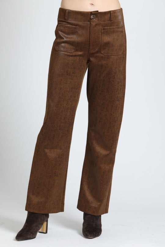 K28 - Long Wide Leg Patch Pocket Pant-04-Bottoms-Apny Apparel Inc-Krista Anne's Boutique, Women's Fashion and Accessories Located in Oklahoma City, OK and Black Mountain, NC
