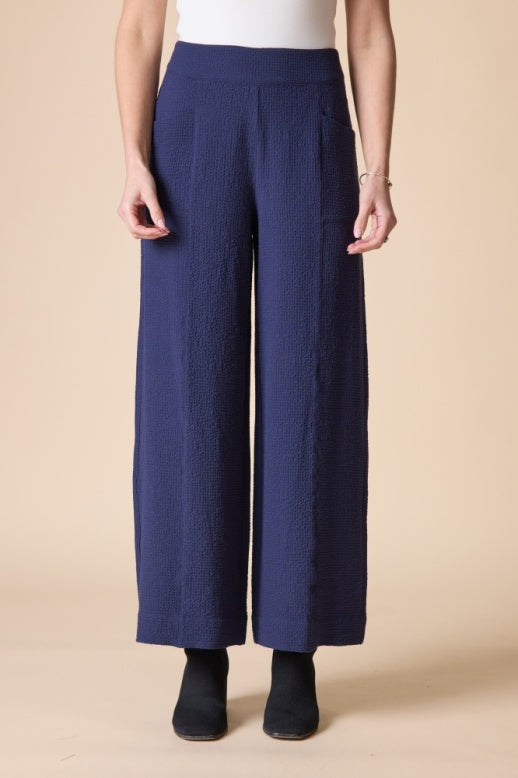 21062 - Crinkle Crepe Solid Aria Pant-04-Bottoms-Habitat-Krista Anne's Boutique, Women's Fashion and Accessories Located in Oklahoma City, OK and Black Mountain, NC