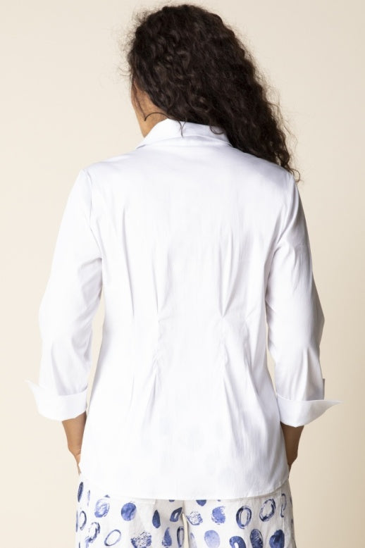 15015 - Perfect Travel Seamed Shirt-02-Tops/Blouses-Habitat-Krista Anne's Boutique, Women's Fashion and Accessories Located in Oklahoma City, OK and Black Mountain, NC