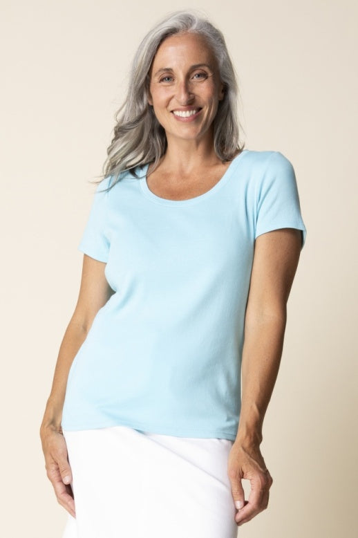 16510 - Cozy Rib S/S Tee-03-Tees/Tanks-Habitat-Krista Anne's Boutique, Women's Fashion and Accessories Located in Oklahoma City, OK and Black Mountain, NC
